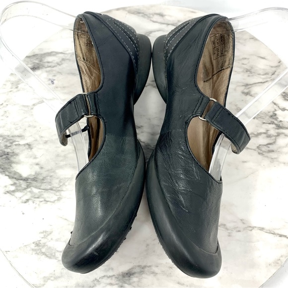 Palladium Black Leather Mary Janes 7/38 Sporty Balletcore Y2K Retro Preppy - Picture 7 of 15
